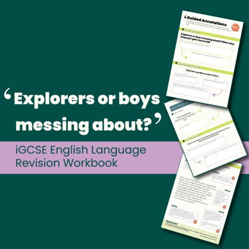 'Explorers or boys messing about?' Revision Workbook