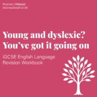 6-young-and-dyslexic Front cover of the Edexcel iGCSE English Language revision workbook for Young and dyslexic? You’ve got it going on by Benjamin Zephaniah, featuring exam-focused tasks and guided annotations.