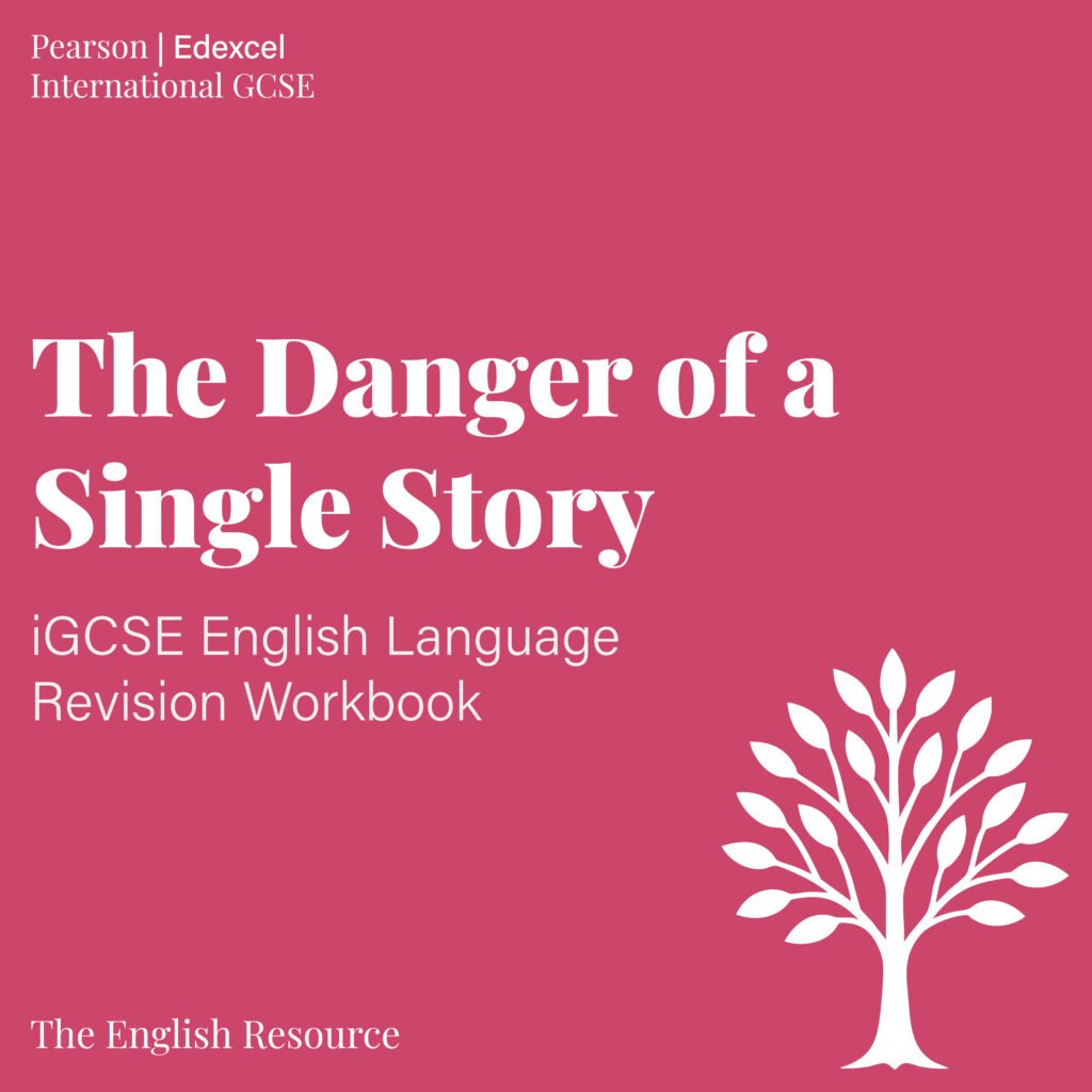 The Danger of a Single Story iGCSE English Language revision workbook cover